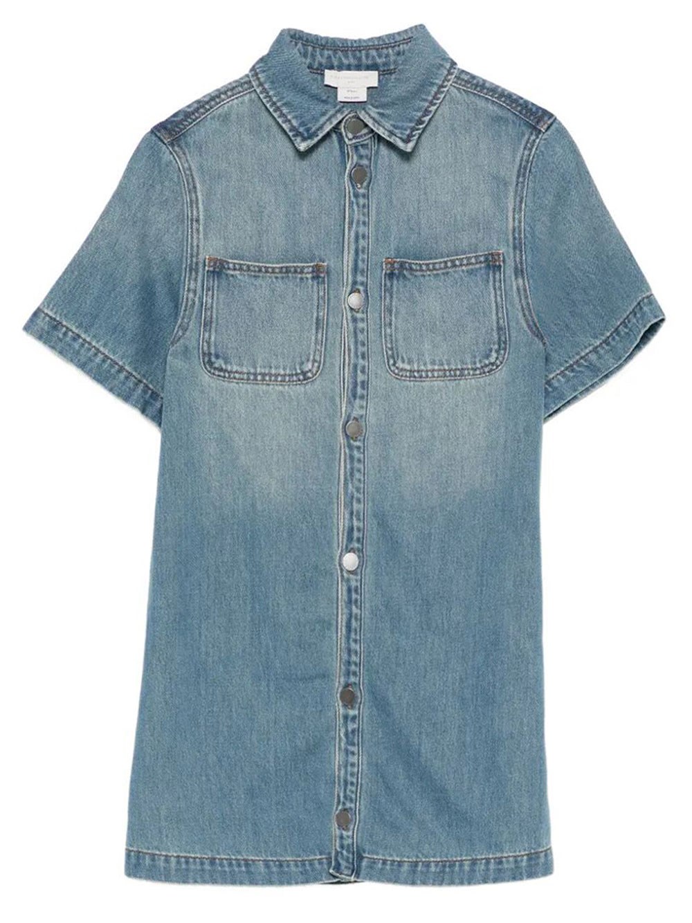 Buttoned Denim Dress