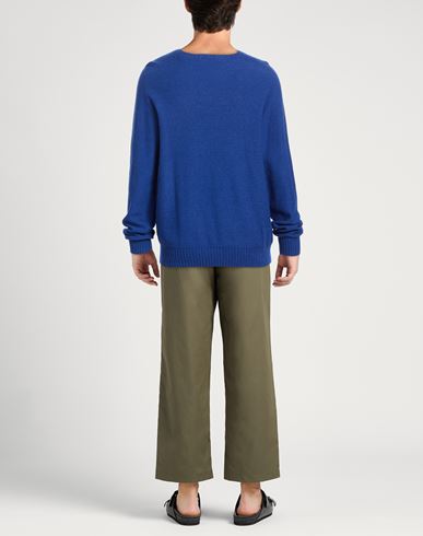 Man Sweater Blue Size L Wool, Organic cotton