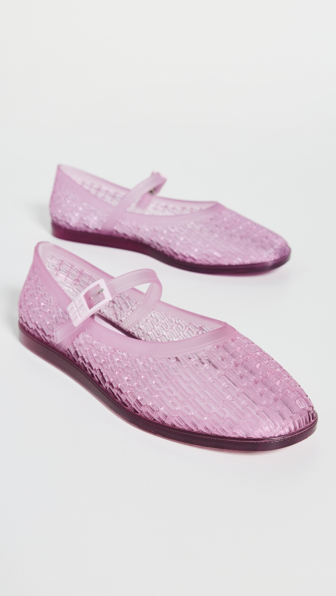 Melissa Melissa Harper Flats Clear Pink
