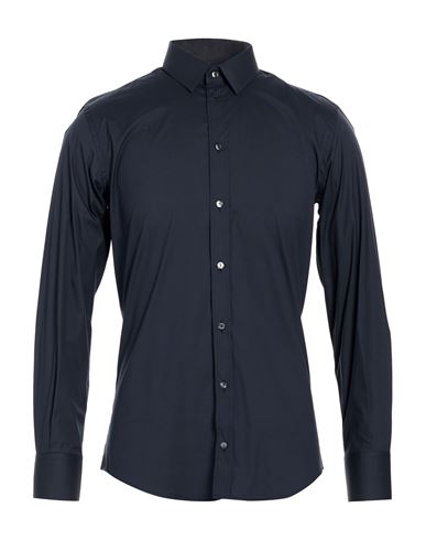 Man Shirt Midnight blue Size 15 ½ Cotton, Polyamide, Elastane