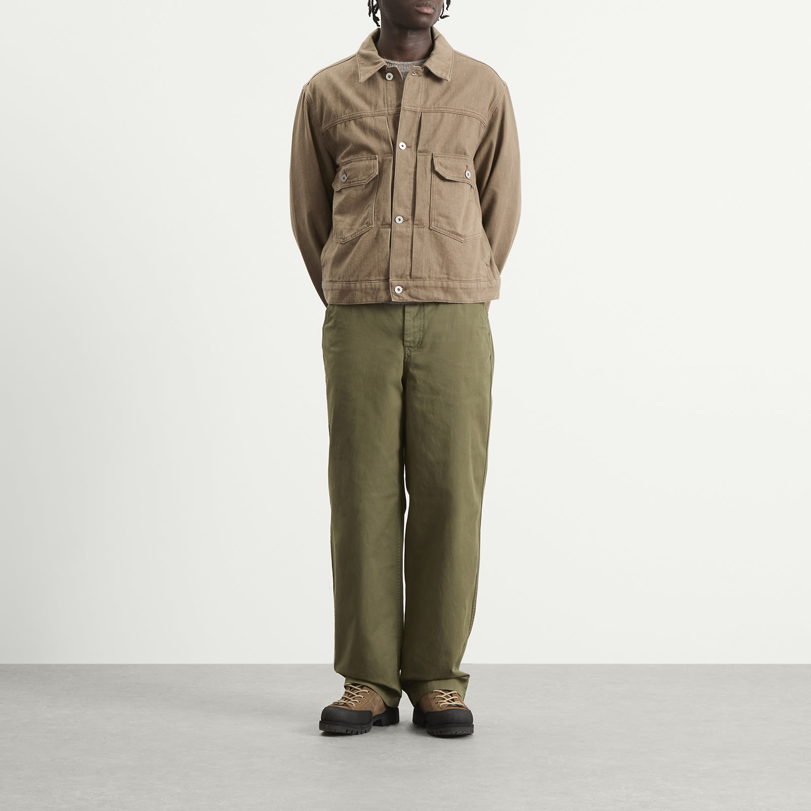 Men's Kvitfjell Relaxed Cotton Twill Pants Olive Night