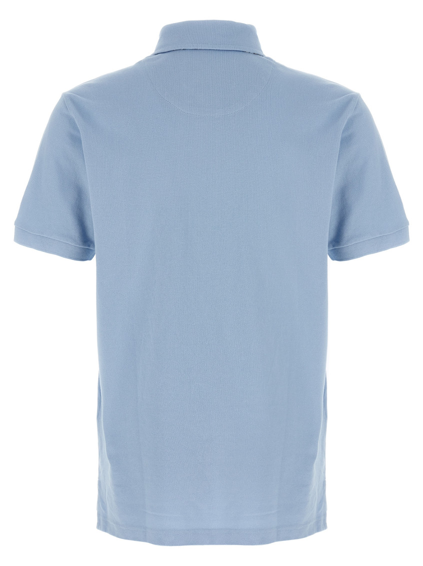 Light Blue Cotton Polo Shirt