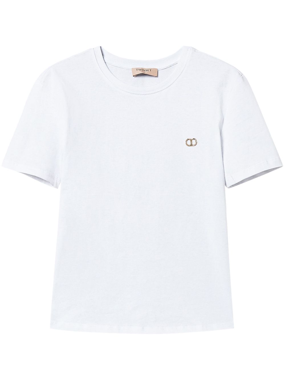 Oval T-plaque T-shirt - White