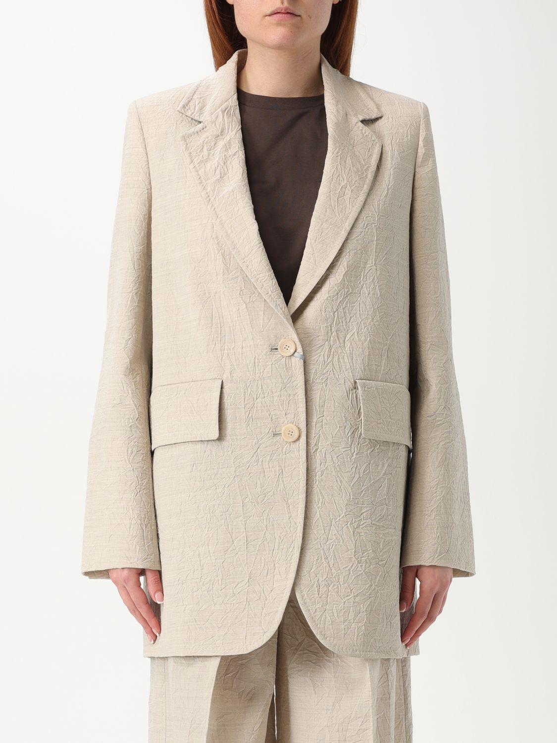Blazer MAX MARA Woman color Beige