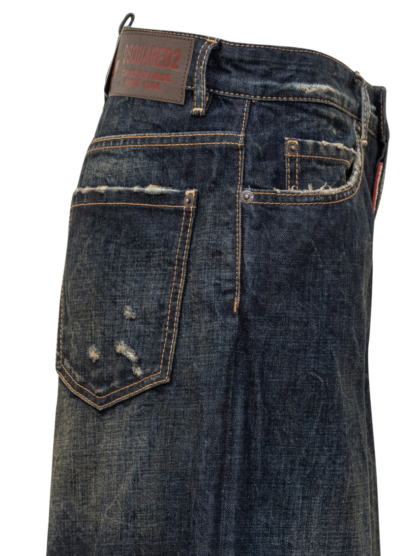 Dsquared2 - wide-leg five-pocket traveller jean