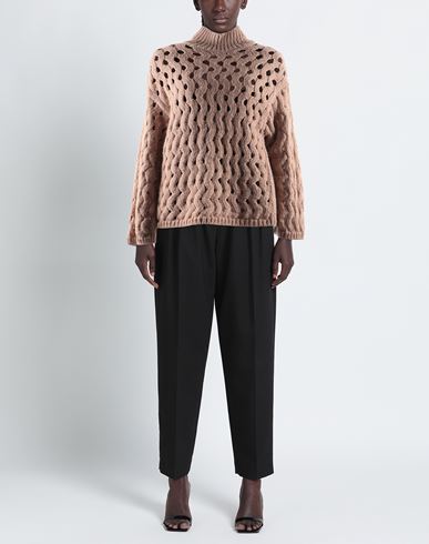 Woman Turtleneck Antique rose Size L Wool, Acrylic, Alpaca wool