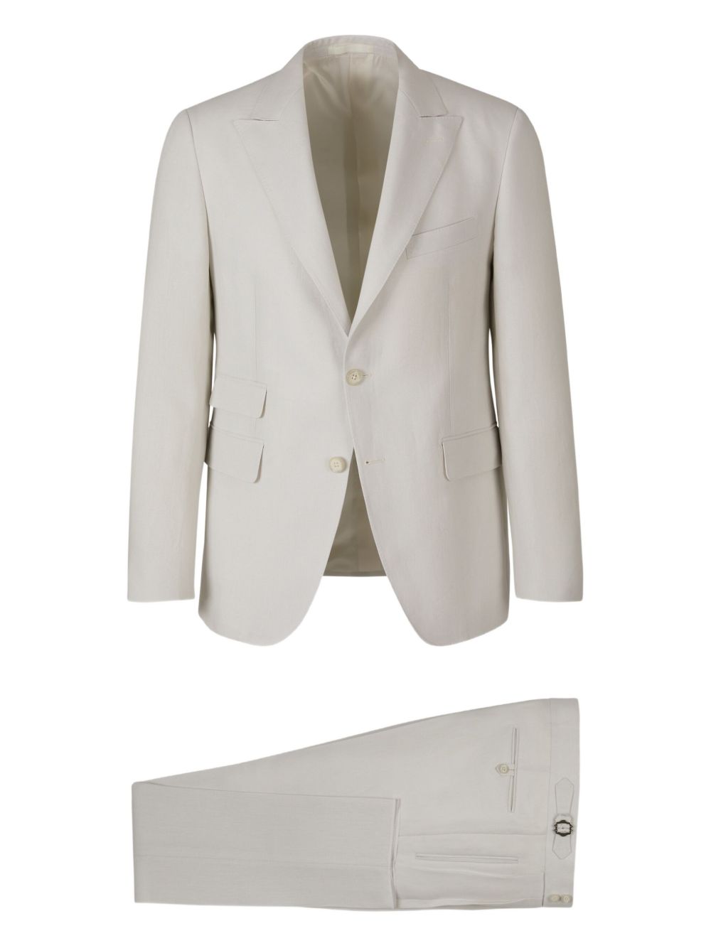 Single-breasted suit - White