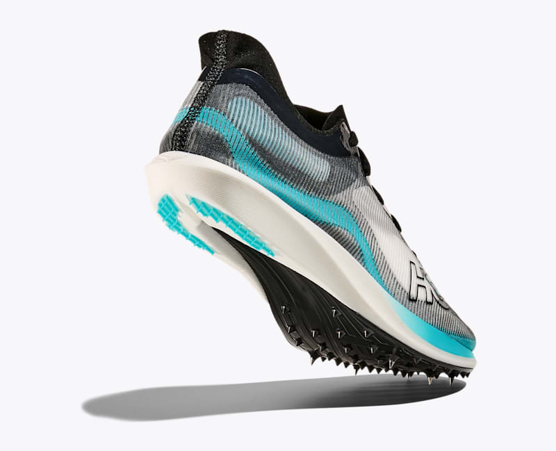 HOKA Cielo FlyX Elite Shoes in Black/Cielo Blue
