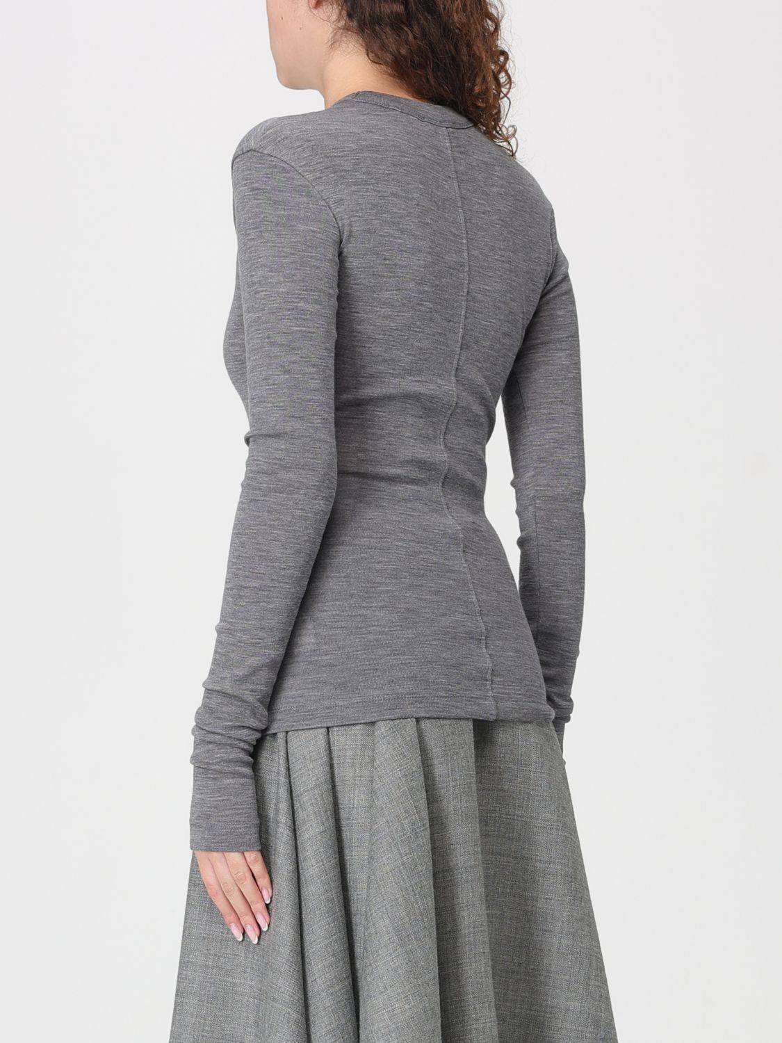 Fine-knit wool jumper - Neutrals