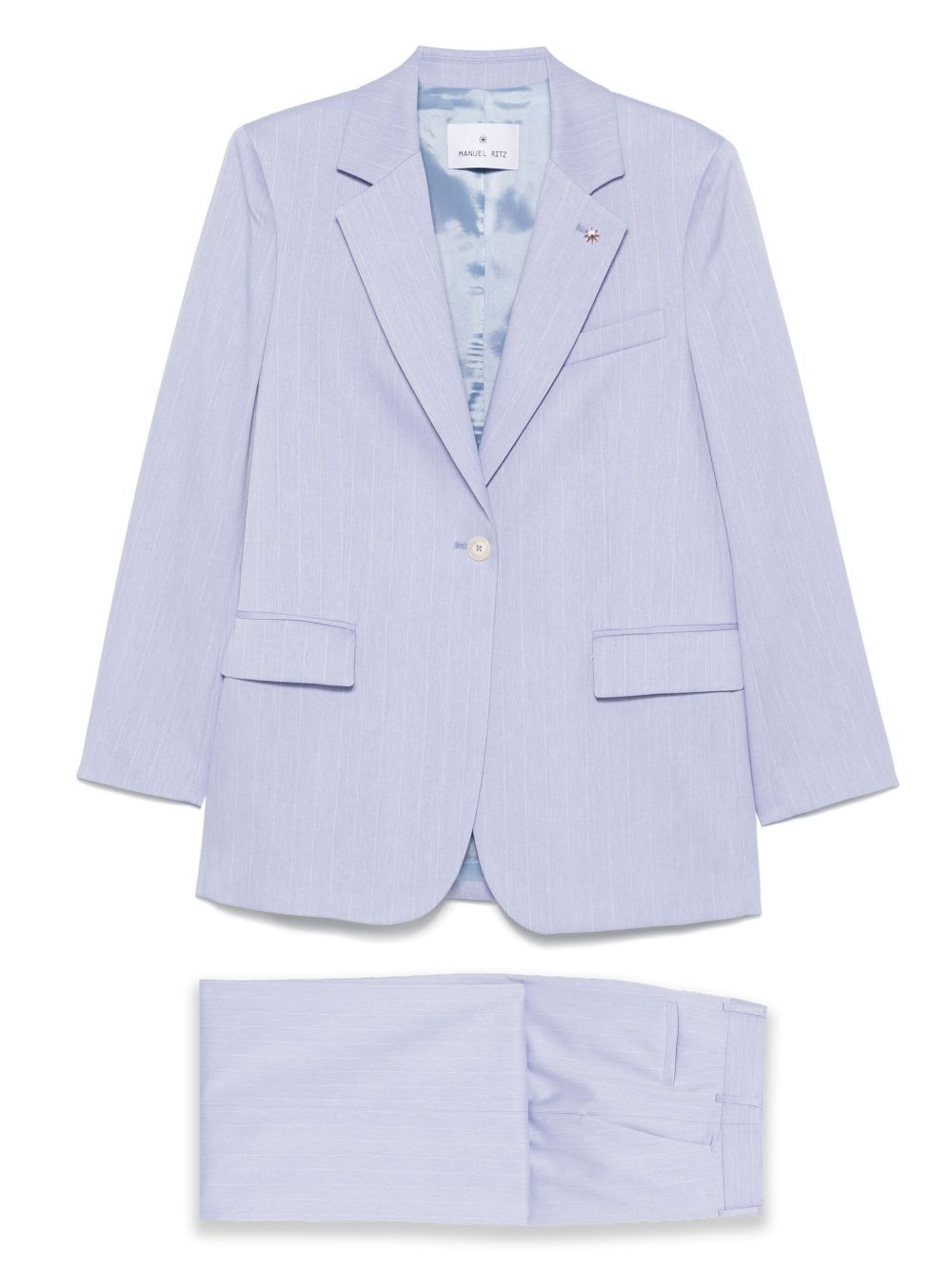 Manuel Ritz pinstriped suit - Grey