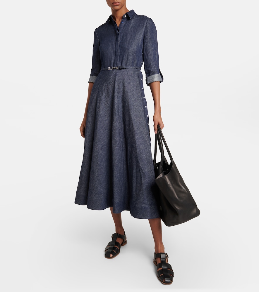 Gabriela Hearst Marley denim midi dress