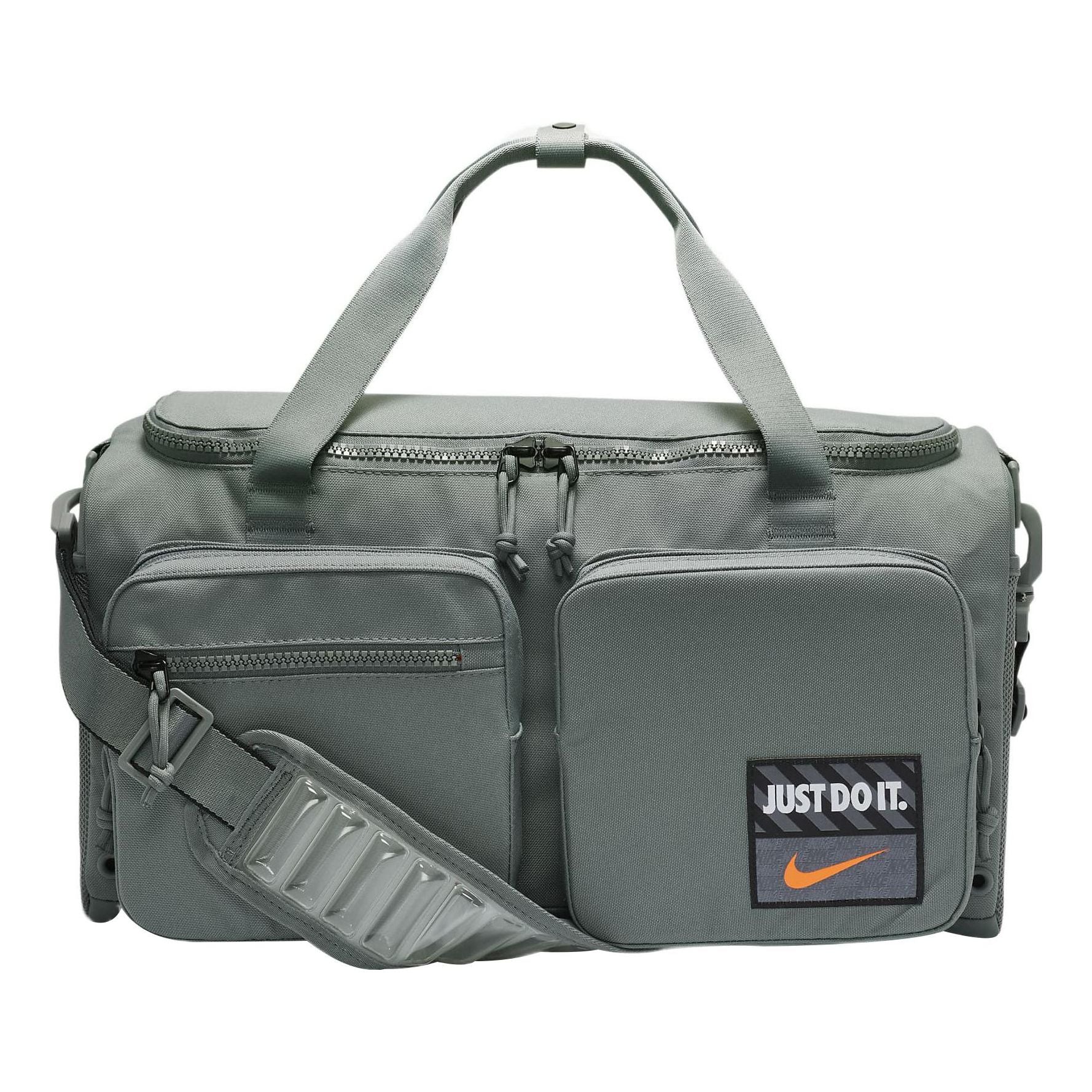 Athletic Zipper  Fabric Gym Bag Travel Bag  Handbag Unisex Smoke Gray