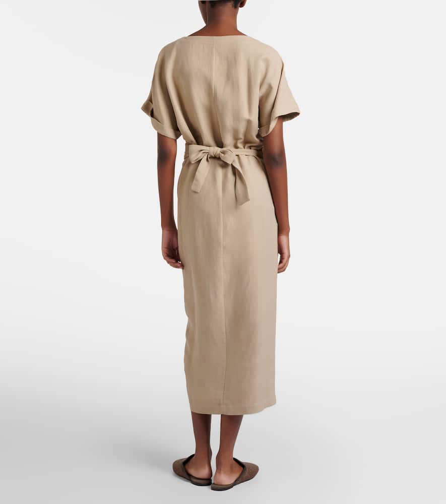 Draped wrap dress