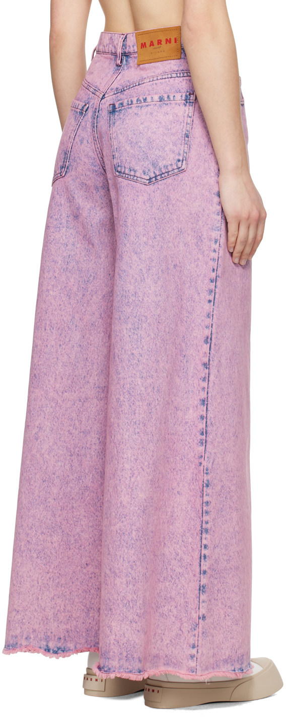 Marni Pink Flared Jeans