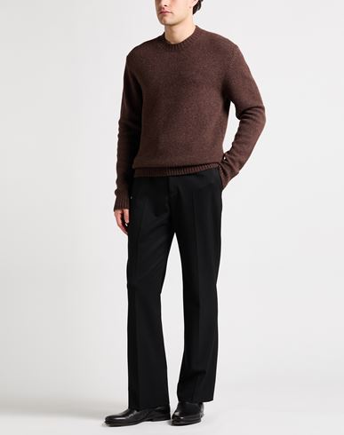 Man Sweater Brown Size 40 Virgin Wool, Polyamide
