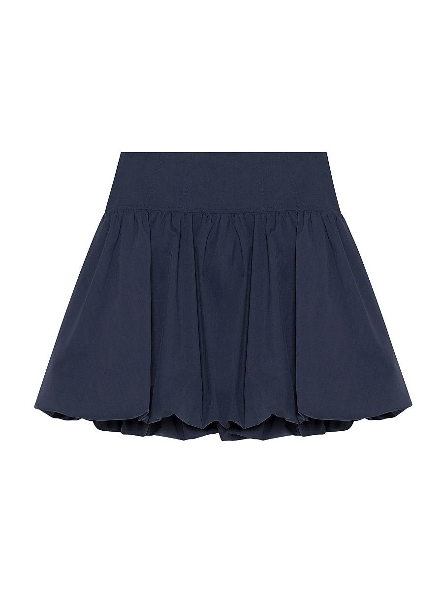 Women's Pippa Cotton-Blend Miniskirt - Midnight