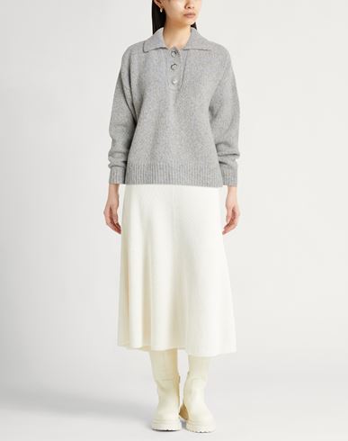 Woman Sweater Grey Size S Alpaca wool, Virgin Wool