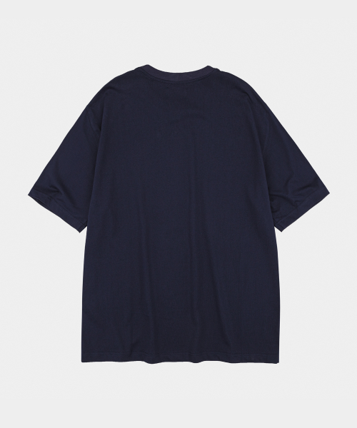 Letterboy Embroidery Short Sleeve T-Shirt Navy