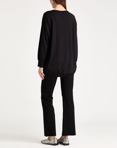 Woman Sweater Black Size 12 Wool, Silk, Cashmere
