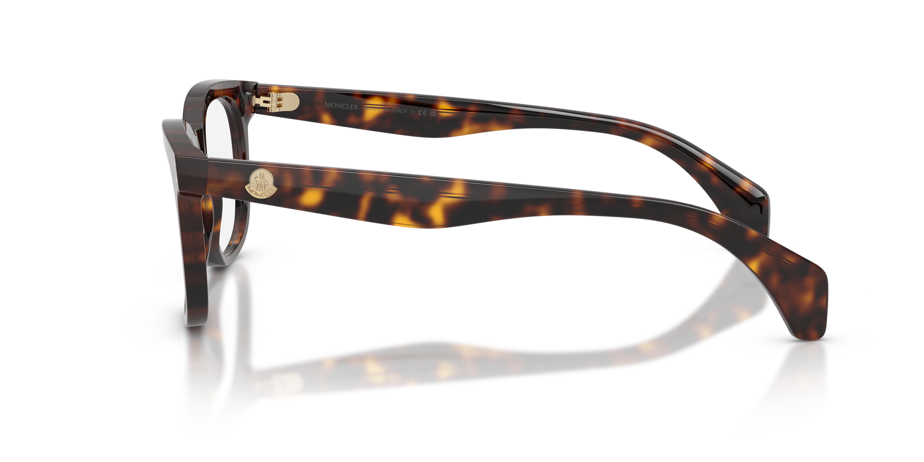 Moncler Unisex Moncler ME2023 3002 Monturas ópticas Acetato Tortuga Transparente Pantos Norma