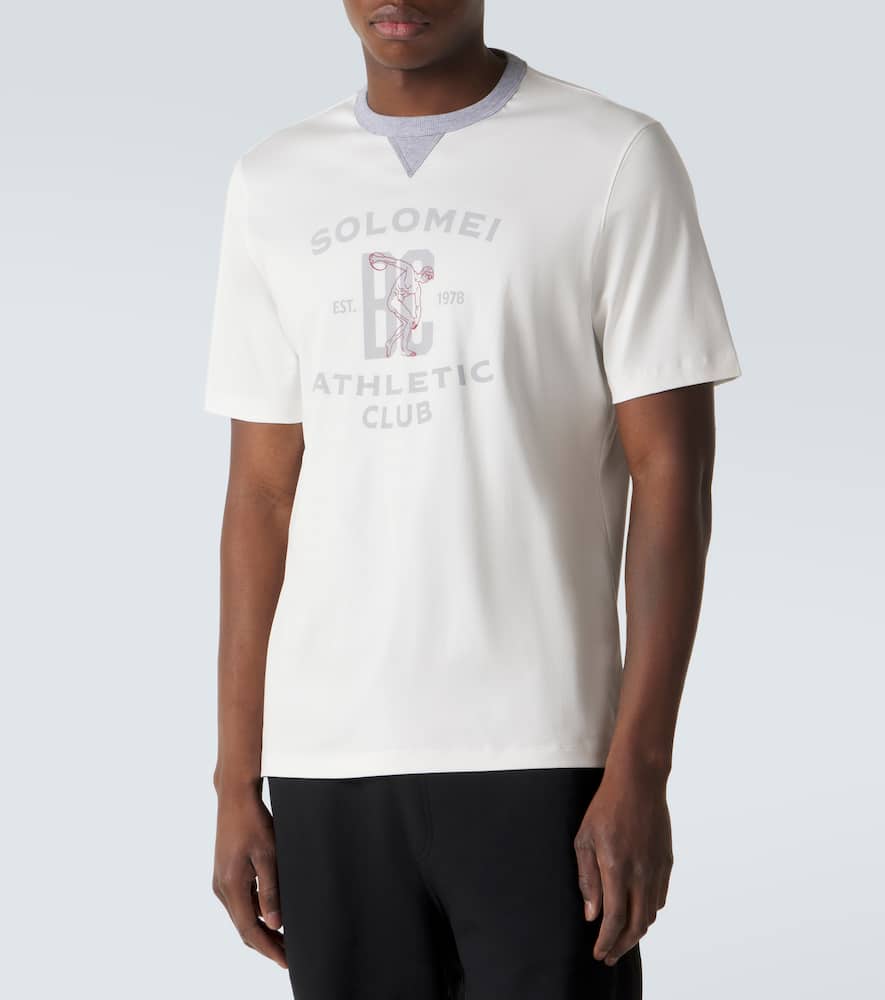 Printed cotton jersey T-shirt