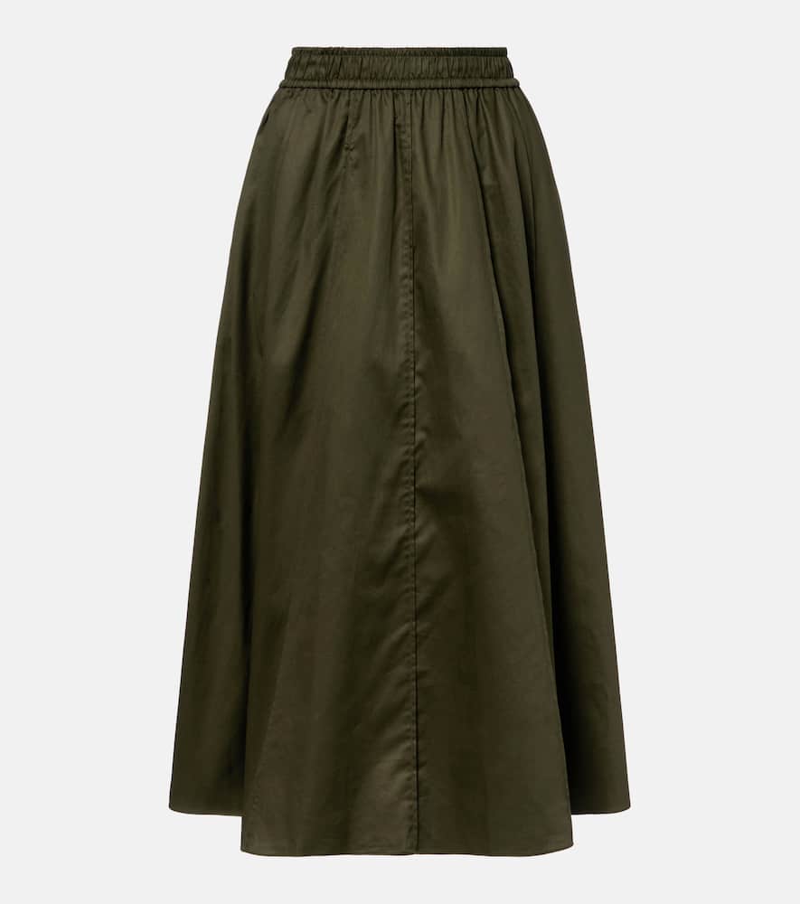 Manar cotton poplin maxi skirt