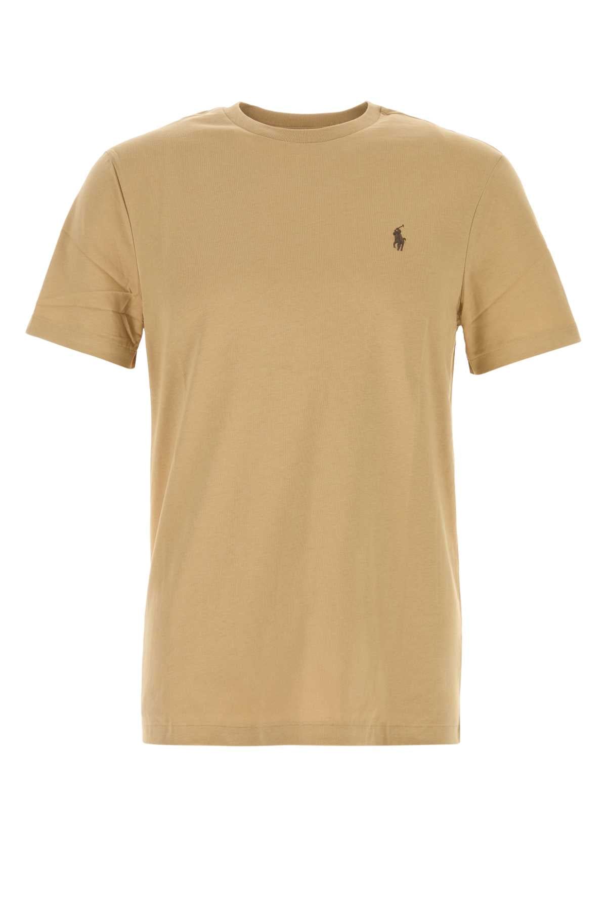 Cotton T-Shirt — Beige