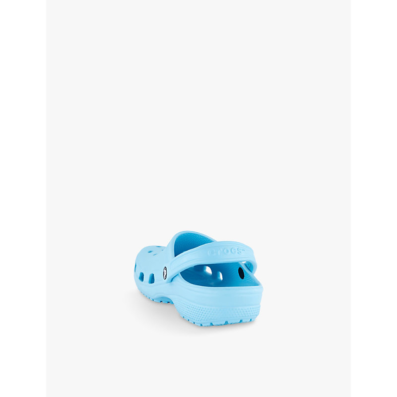 Mens Arctic Blue Classic Logo-embellished Rubber Clogs