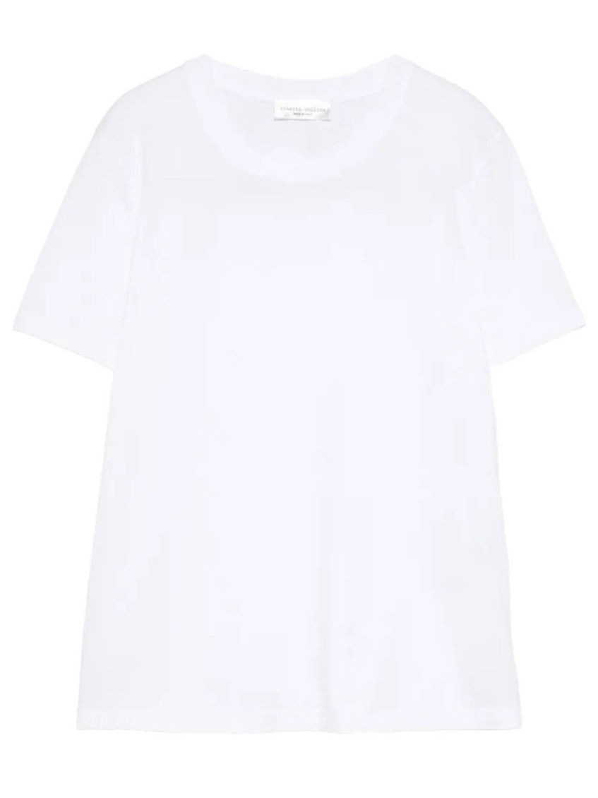 White Crew Neck Short Sleeves T-Shirt