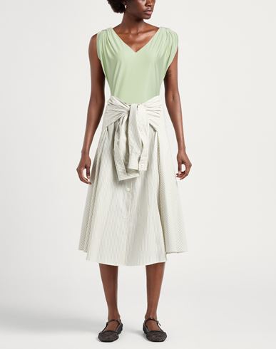 Woman Top Light green Size 8 Cupro, Elastane