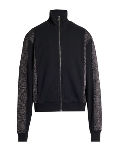 Man Sweatshirt Black Size S Cotton