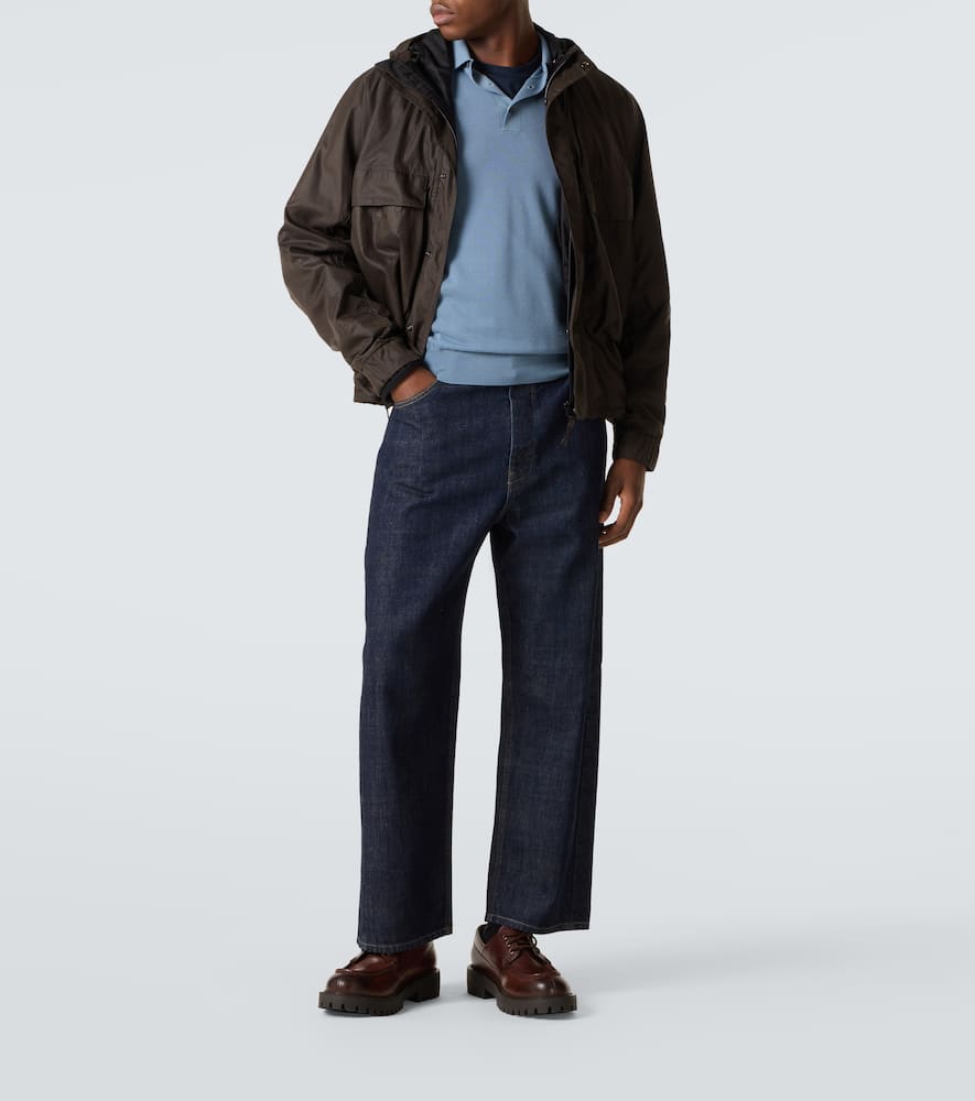 Wool polo sweater