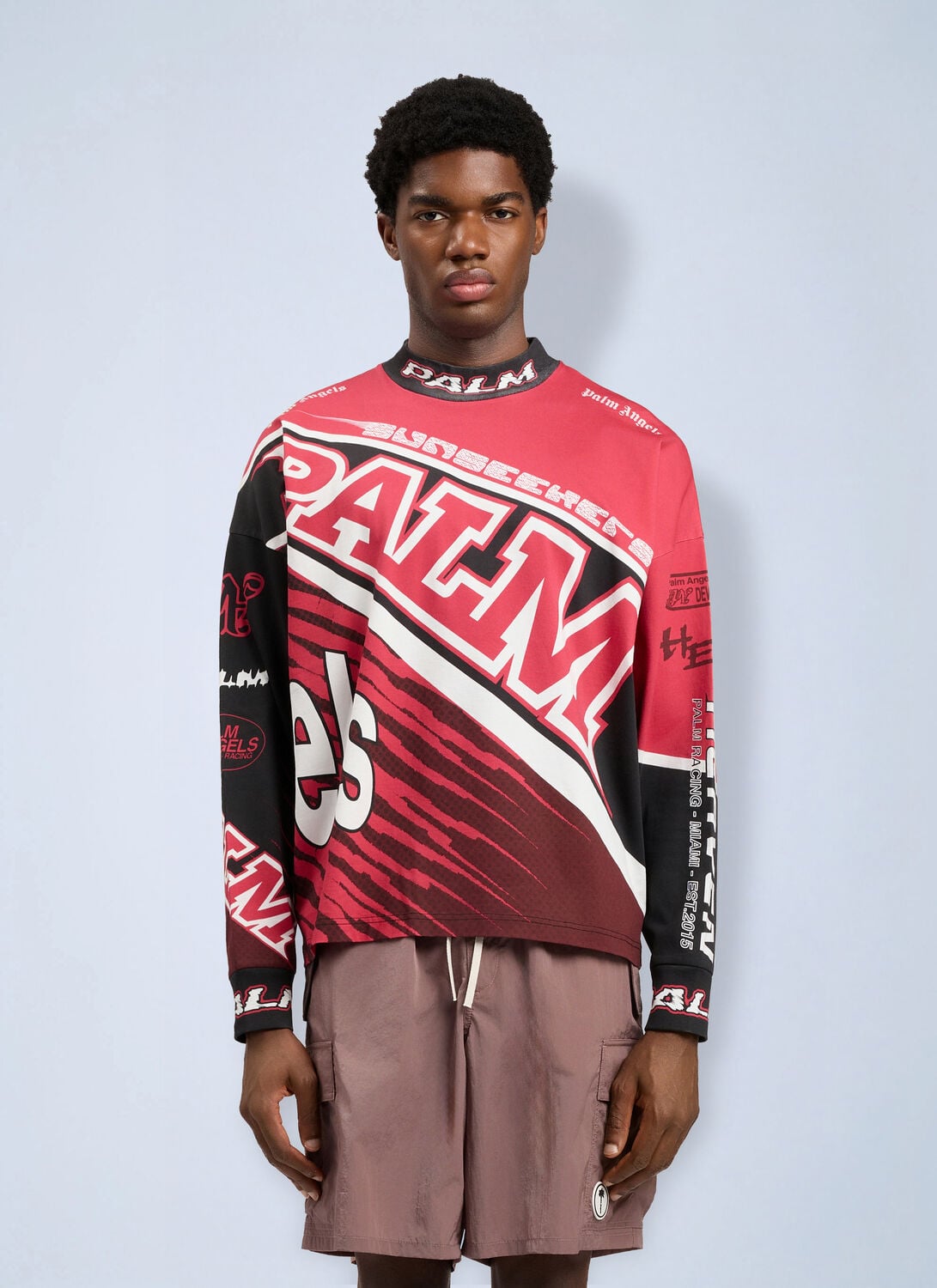 Racing Loose Long-sleeved T-shirt - Man T