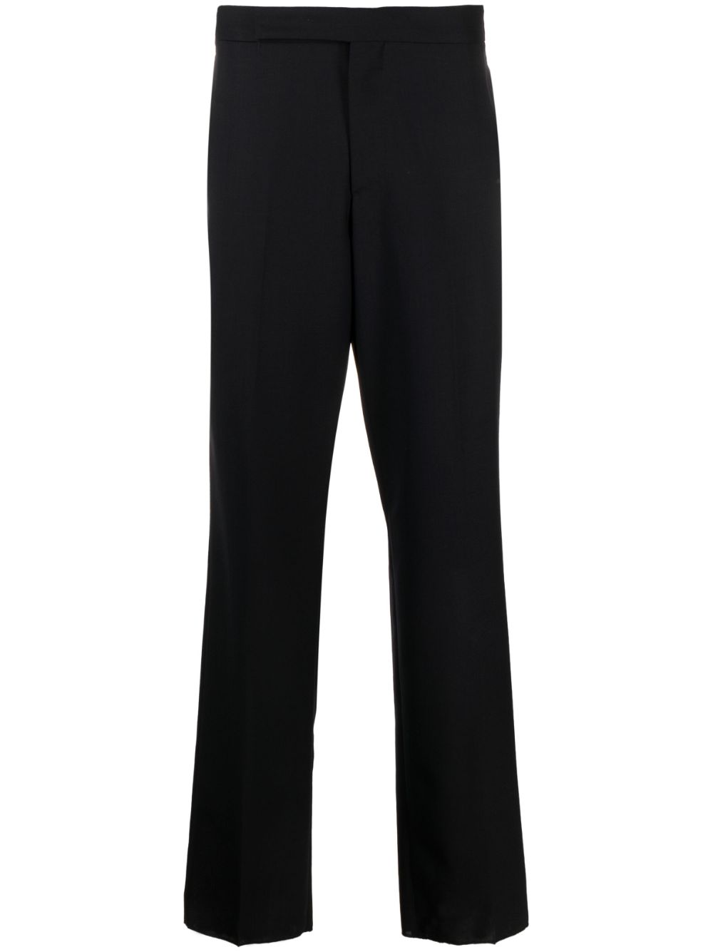 High-waisted wool trousers - Blue