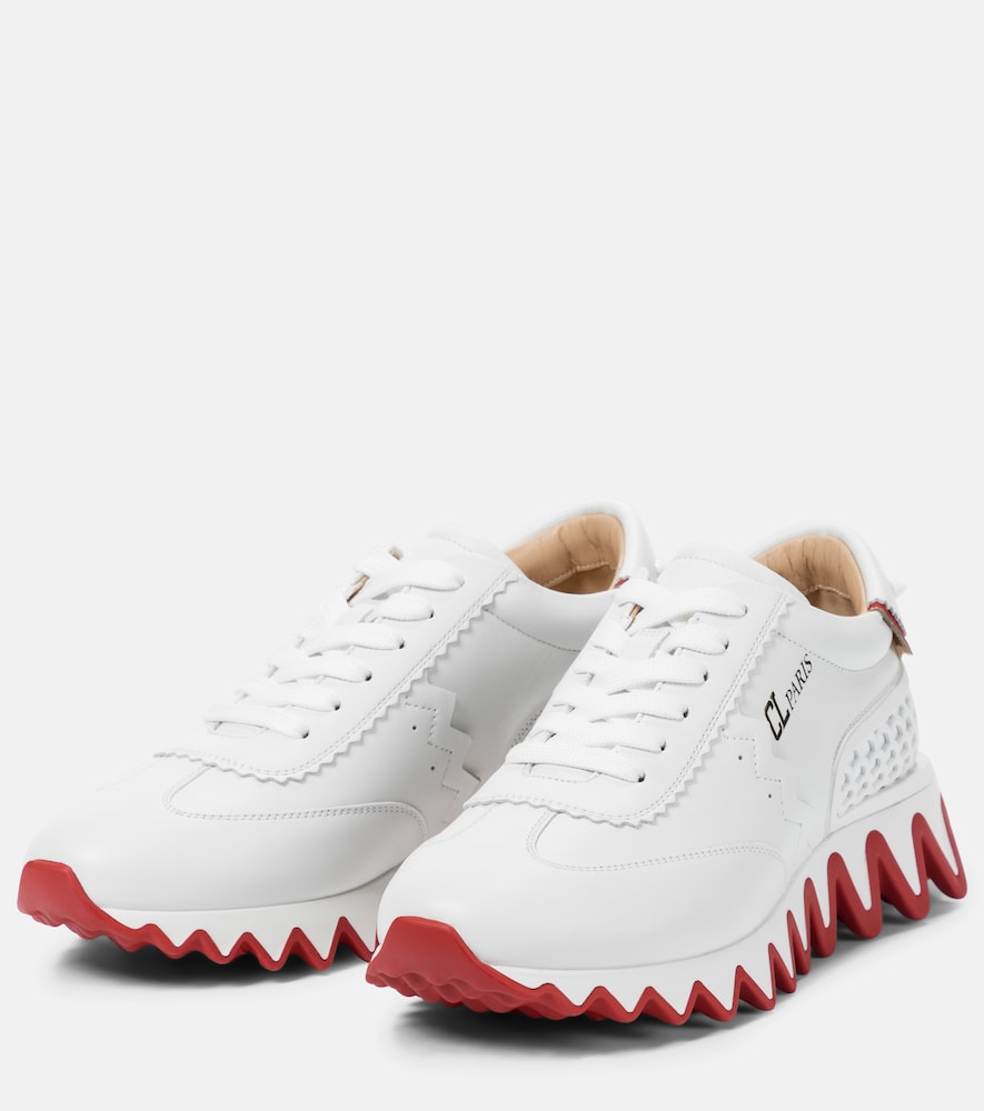 Loubishark leather sneakers