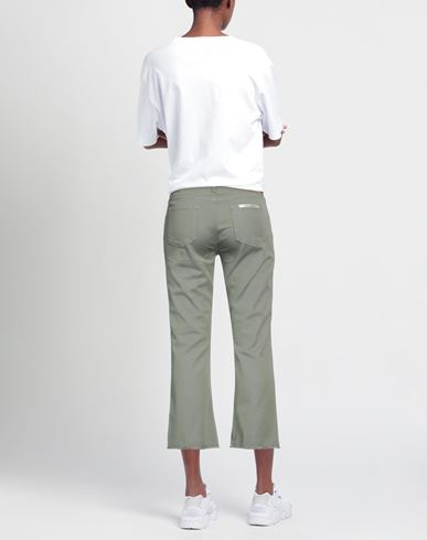 Re_hash Woman Pants Sage green Size 26 Cotton, Elastane