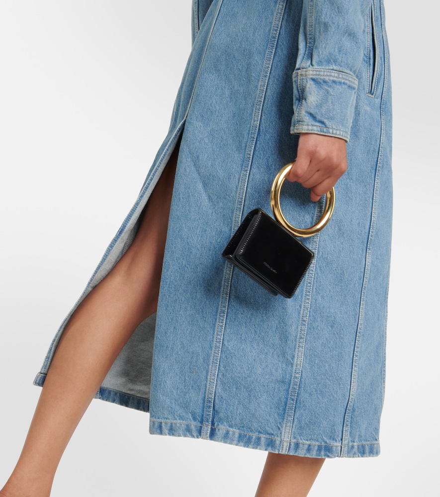 Cotton denim shirt dress