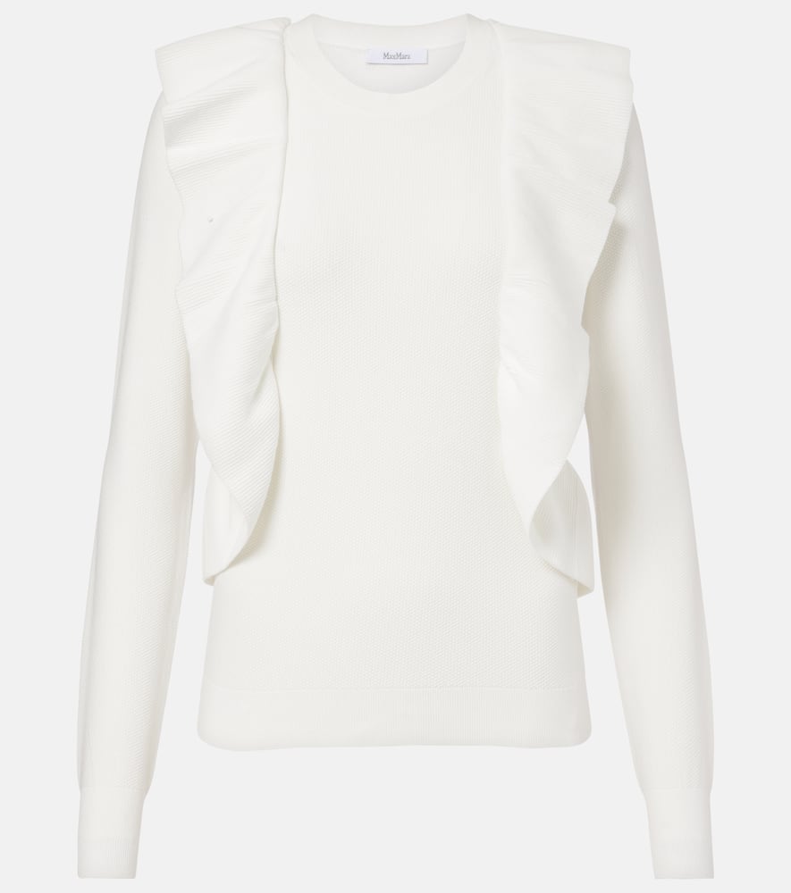 Agenzia knitted ruffled top