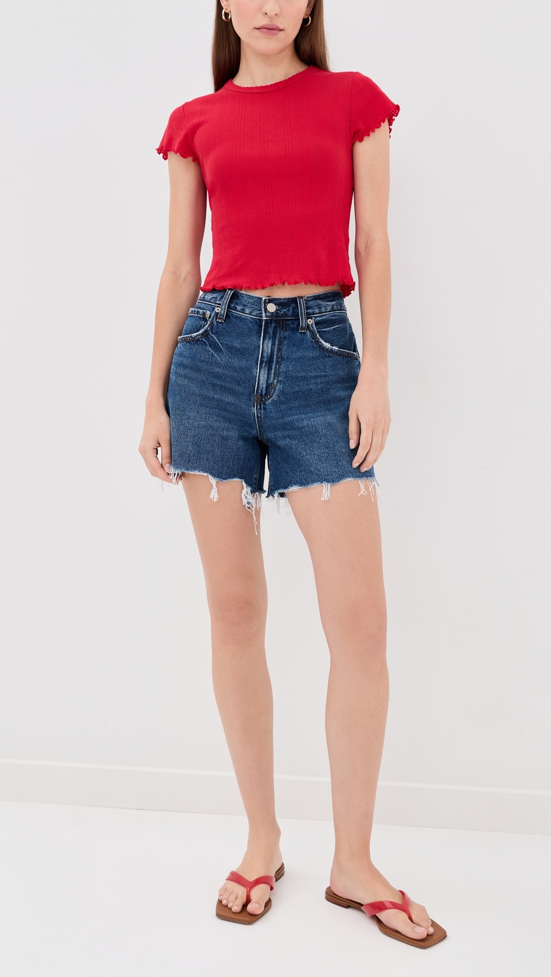 Crossroads Loose Denim Shorts Currents