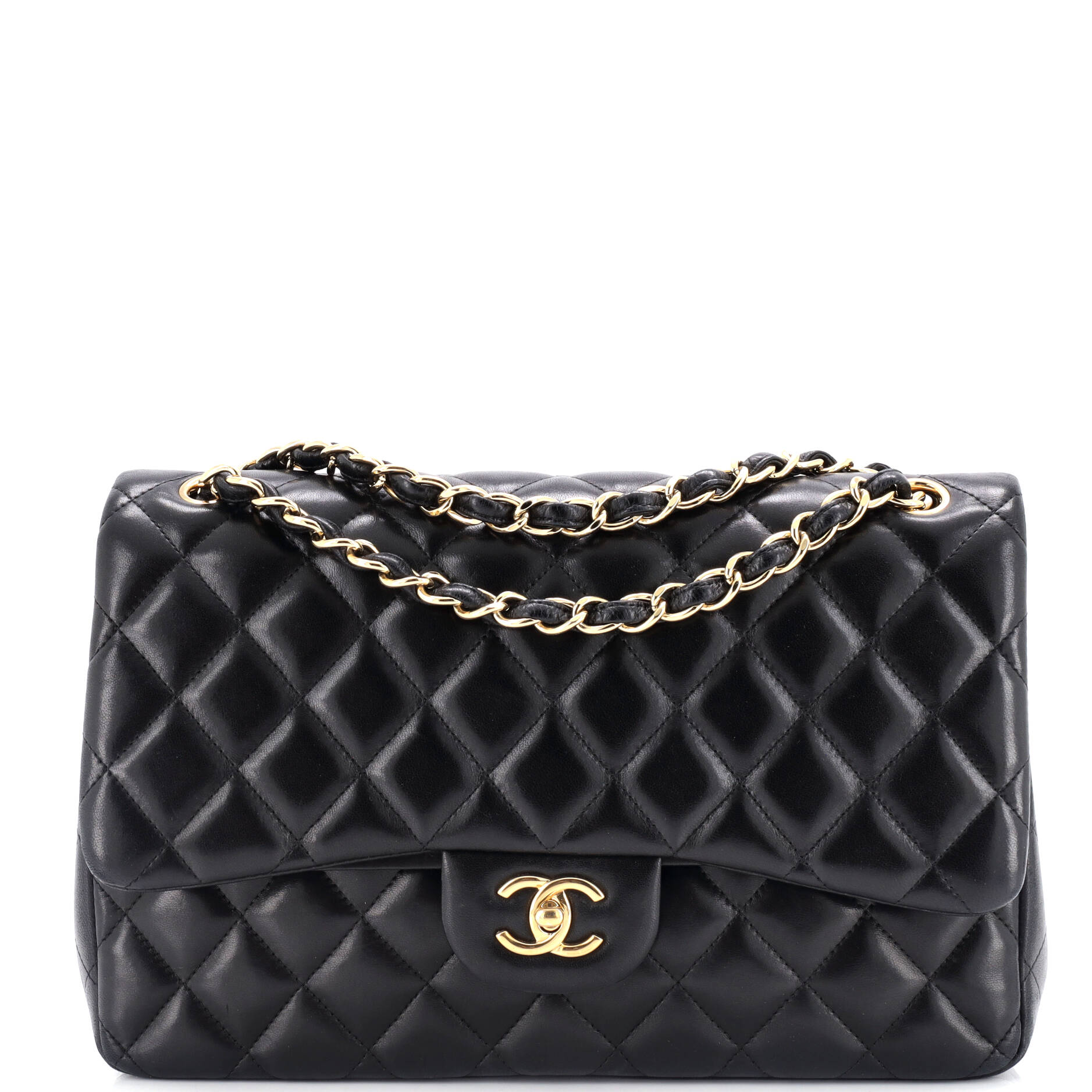 Classic Double Flap Bag Quilted Lambskin Jumbo