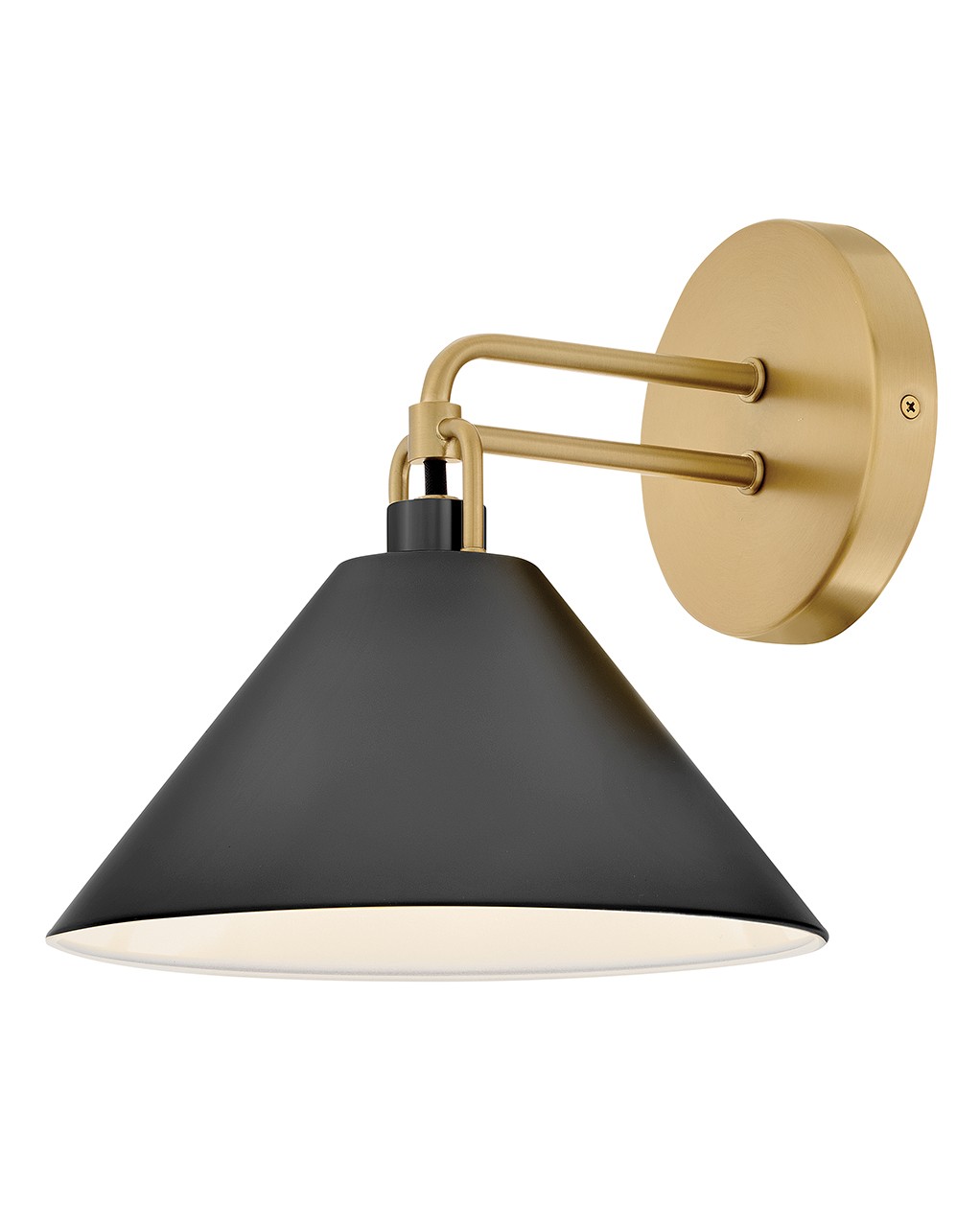 Lacquered Brass LED Wall Sconce from the Milo Collection