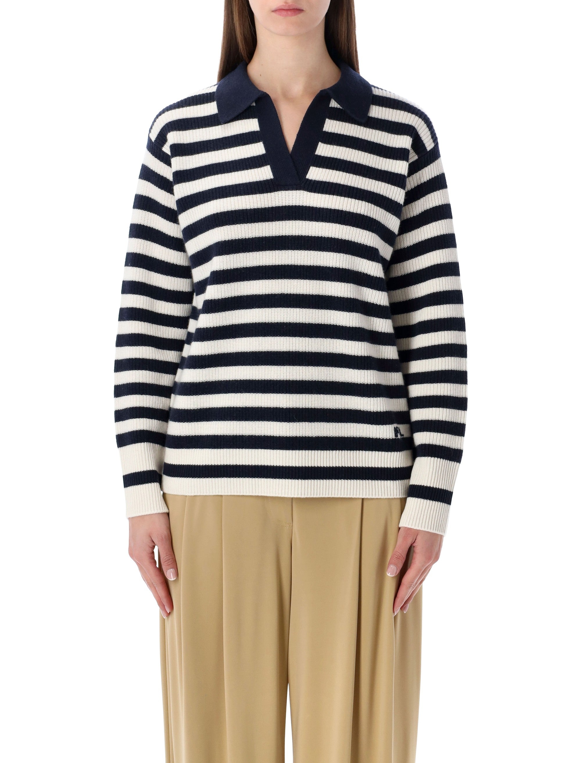 Timeless Cashmere Polo Sweater - Slightly Oversized Fit