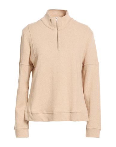 Woman Turtleneck Beige Size S Cashmere, Viscose, Linen, Wool