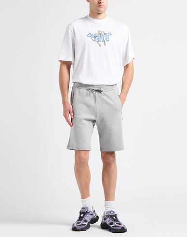 Armani Exchange Man Shorts & Bermuda Shorts Light grey Size S Cotton, Elastane