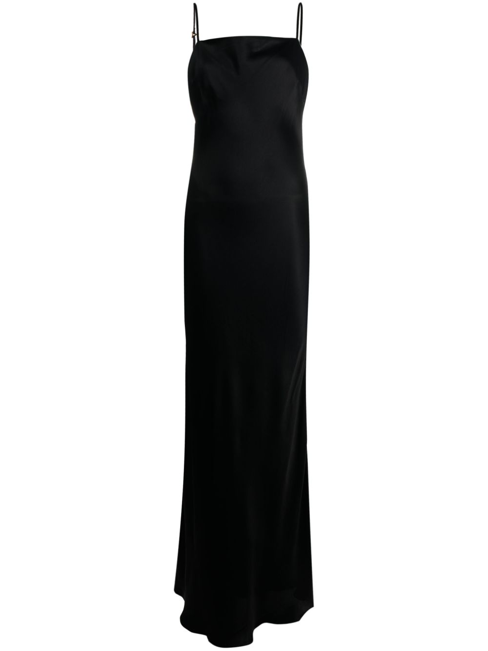 Chaplin satin maxi dress - Black