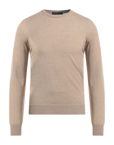 Man Sweater Camel Size 44 Wool, Acrylic