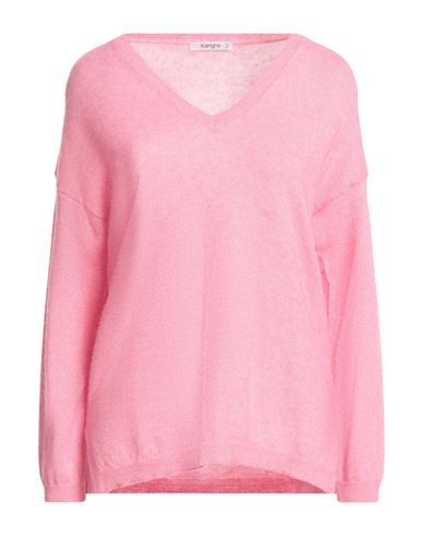 Woman Sweater Pink Size 6 Alpaca wool, Cotton