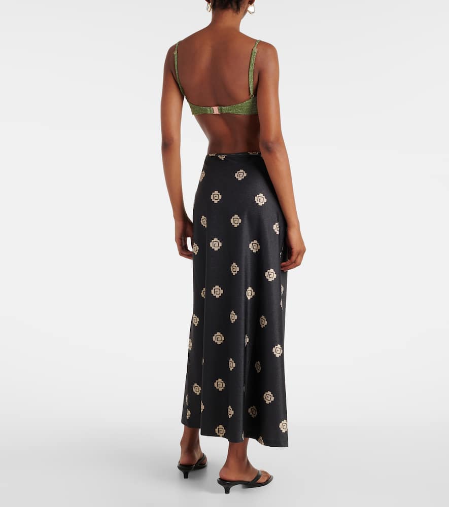 Keel gathered maxi skirt