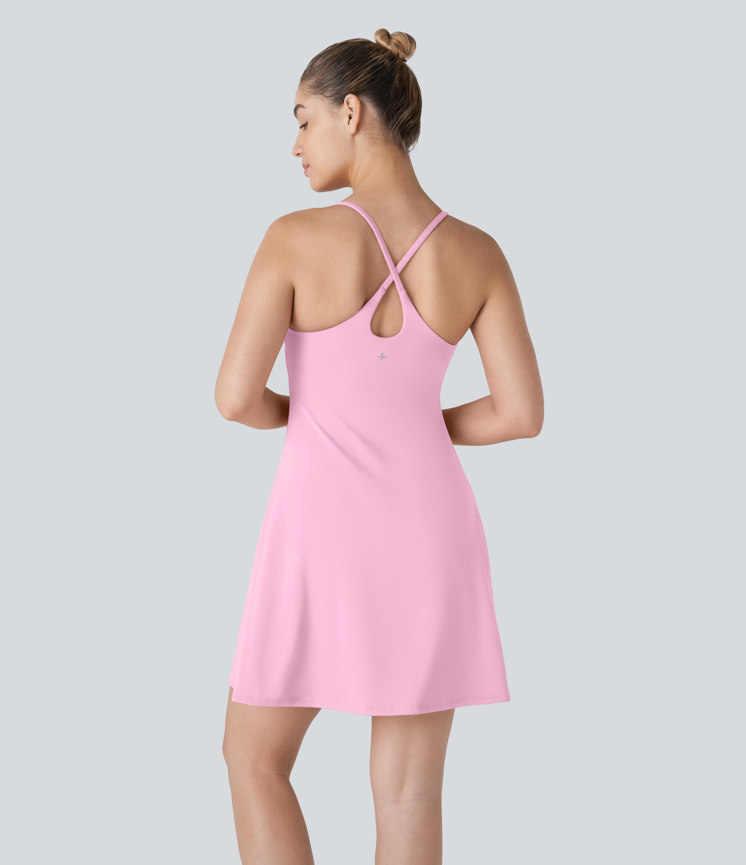 SoftlyZero™ Plush Backless Active Dress-Longer Length-Easy Peezy Edition Workout Dress - Nosegay