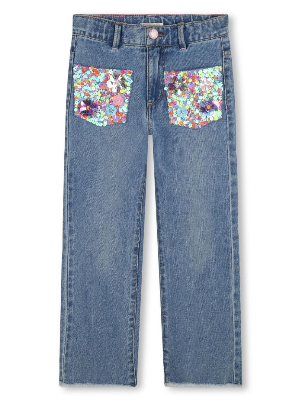 Sequin-embellished jeans - Blue